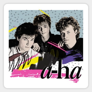 Vintage-Styled 80s A-Ha Design Magnet